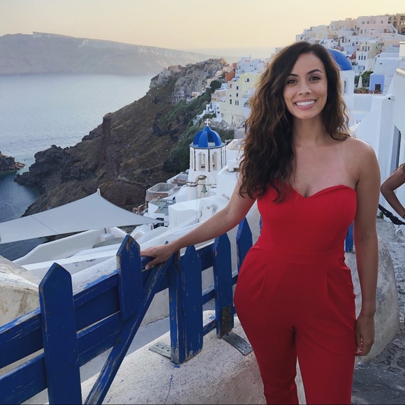 Express Red Jumpsuit - Picture 6 of 6